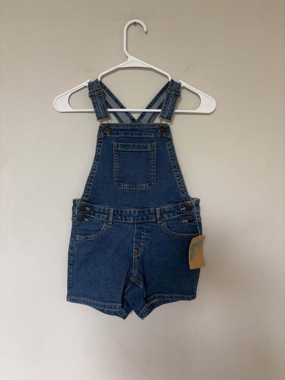 Thereabouts Girls Denim Shortalls Jessie Wash Size 6X